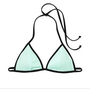 Victoria's Secret PINK blue triangle bathing suit